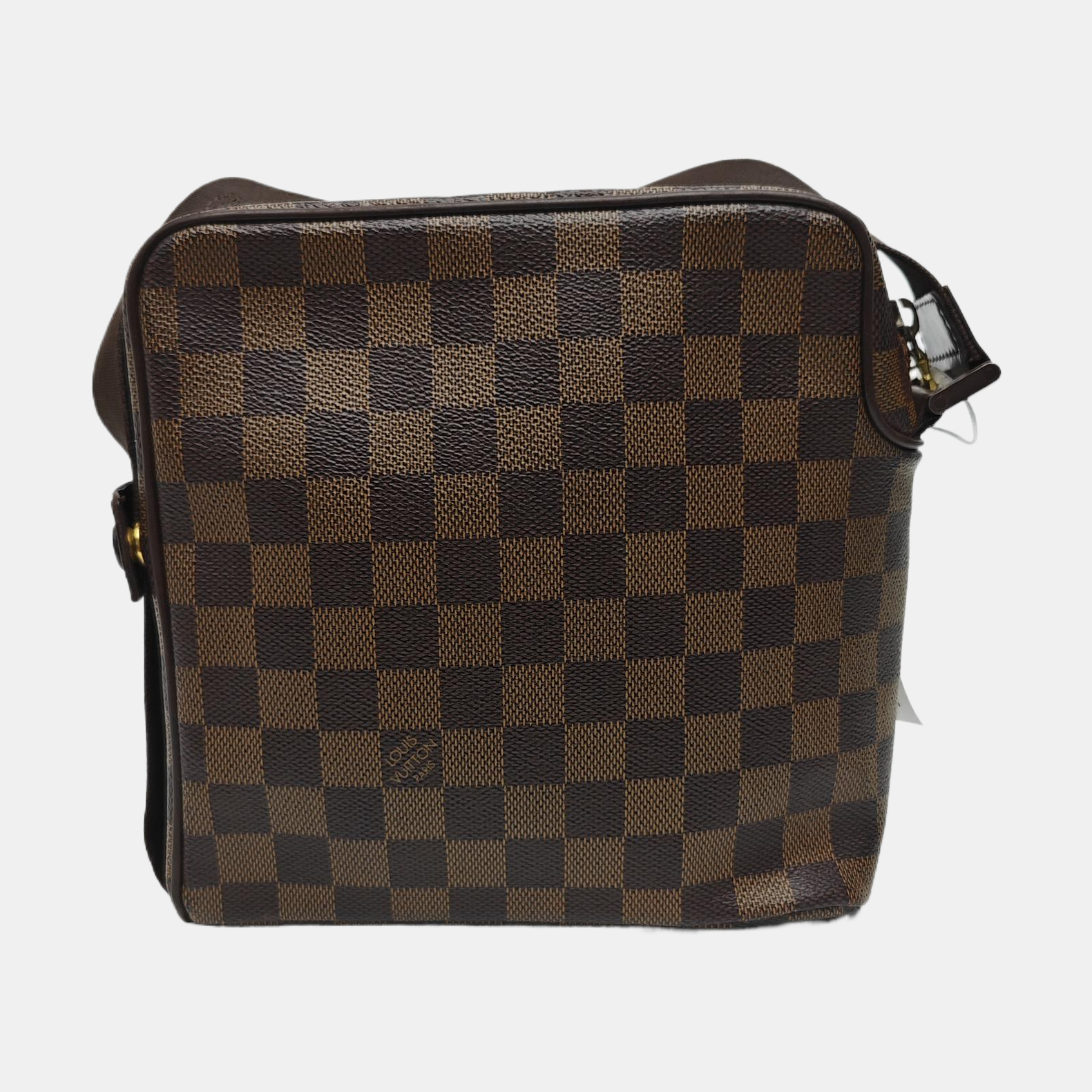 OLAV PM Damier Ebene Coated Canvas Brown