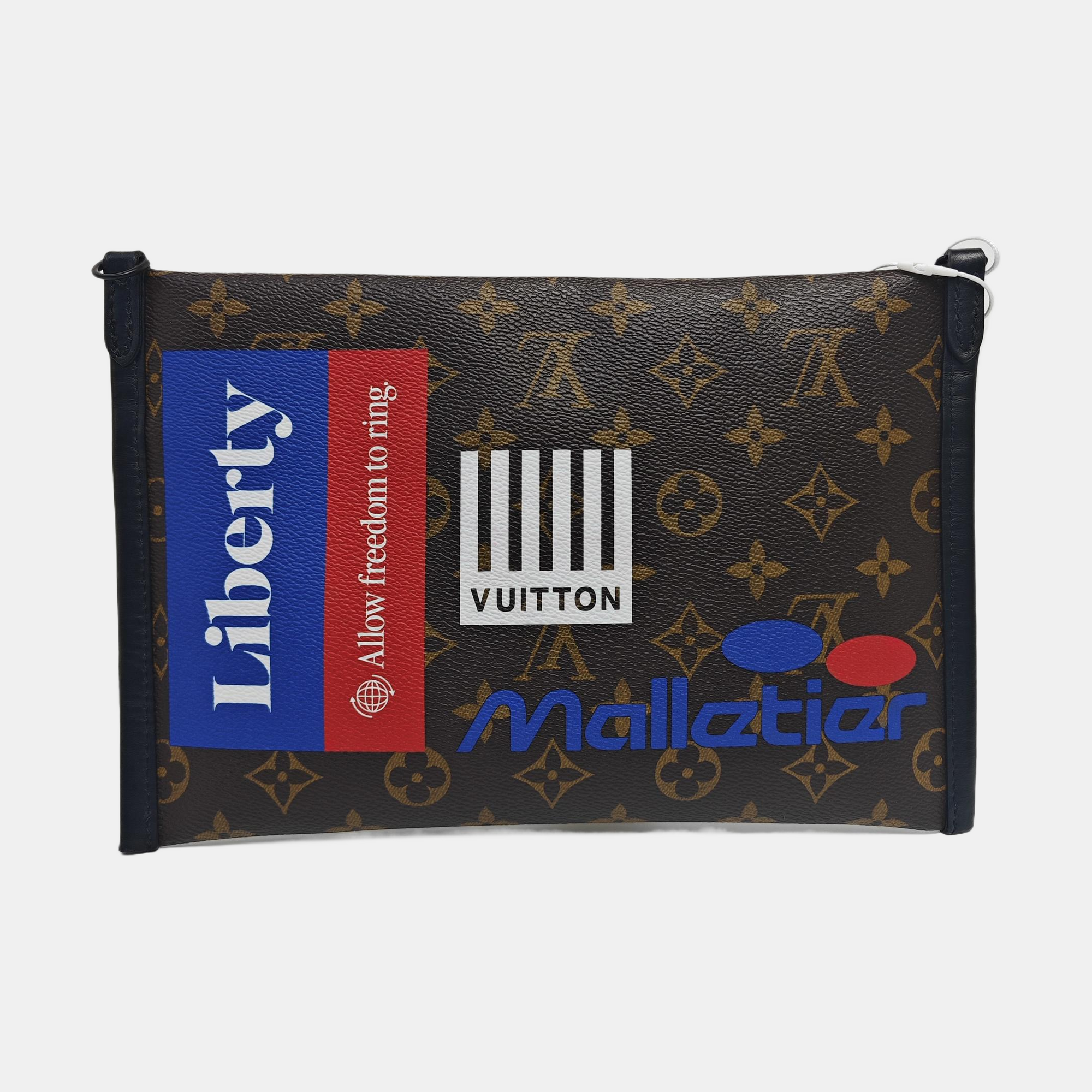 FLAT Monogram Coated Canvas Brown