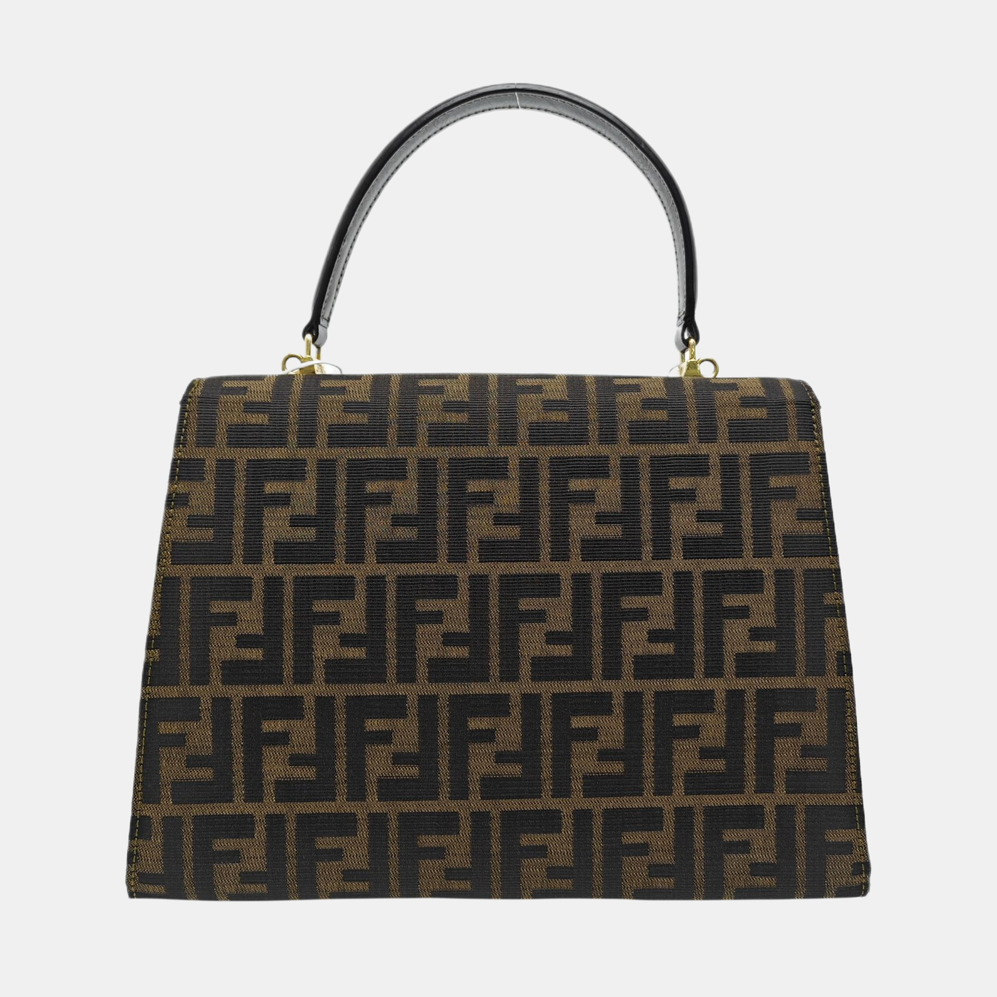 Canvas Top Handle Bag Brown