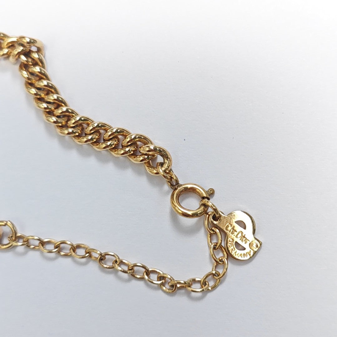 Twist Round Metal Gold Necklace