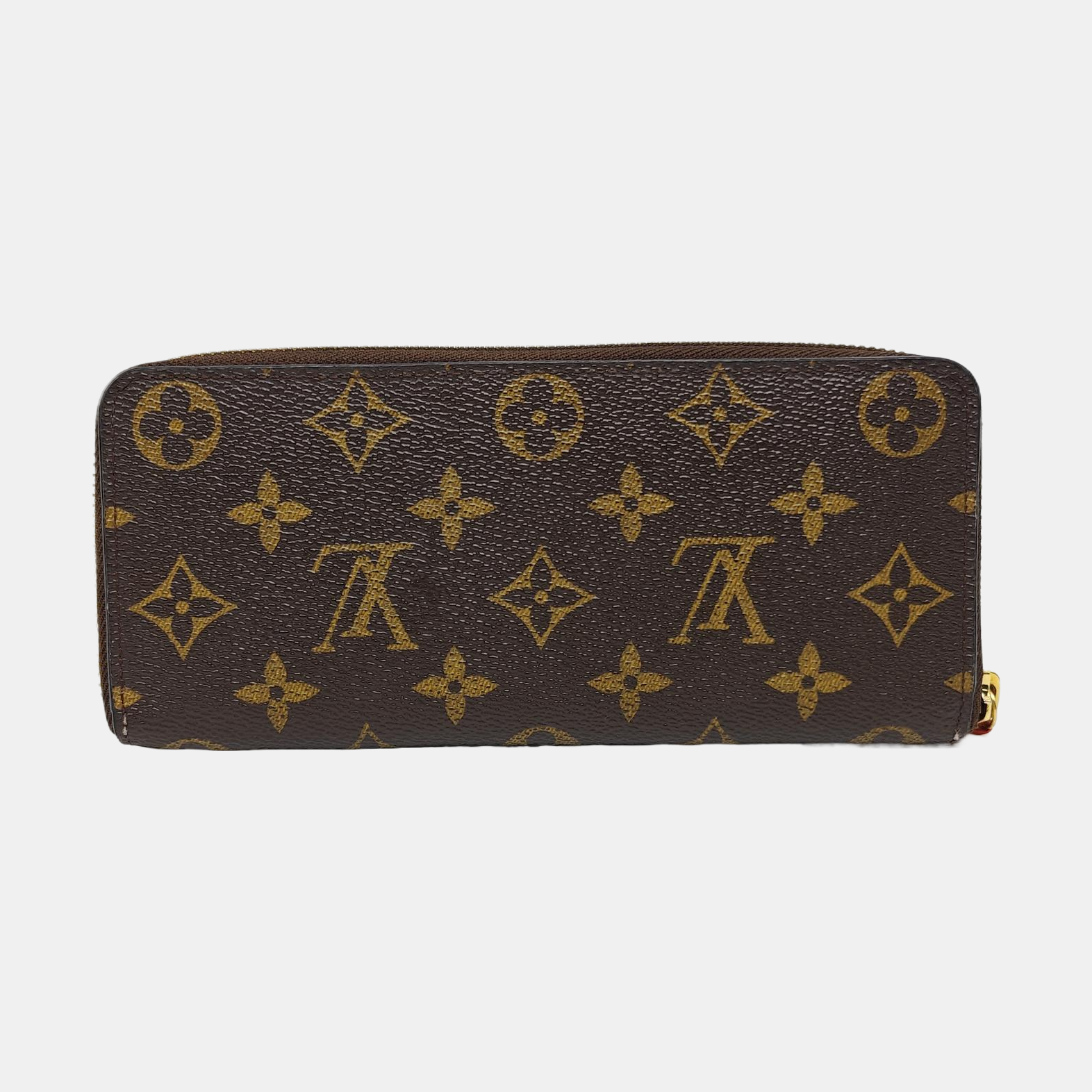 CLÉMENCE Monogram Coated Canvas Brown Wallet