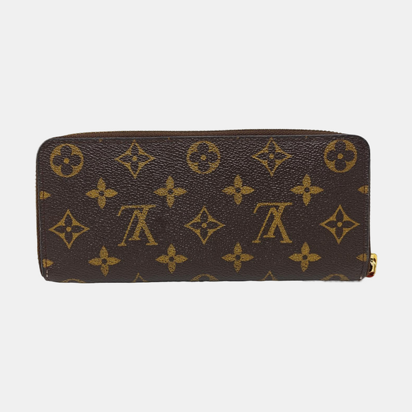 CLÉMENCE Monogram Coated Canvas Brown Wallet