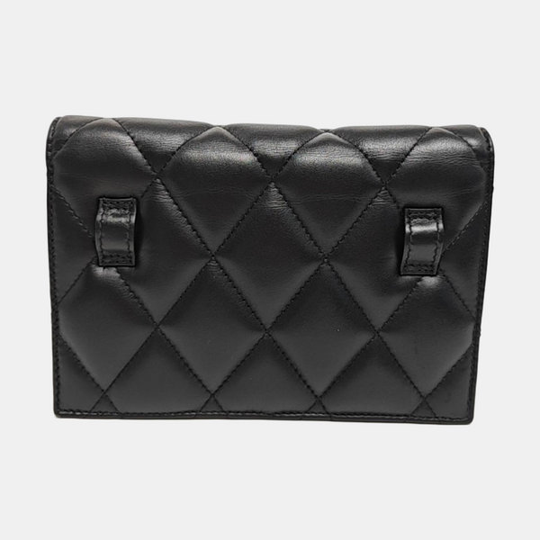 Sharp Quilted Calfskin Black