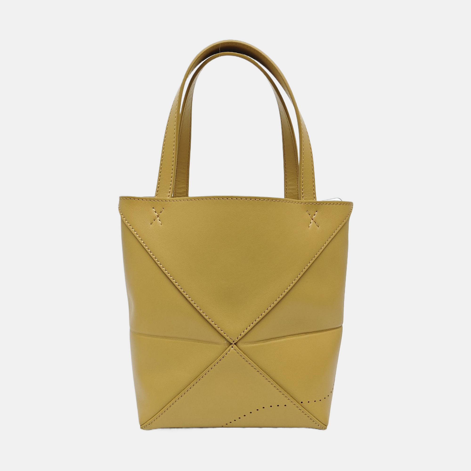 Puzzle Fold Mini Calfskin Beige