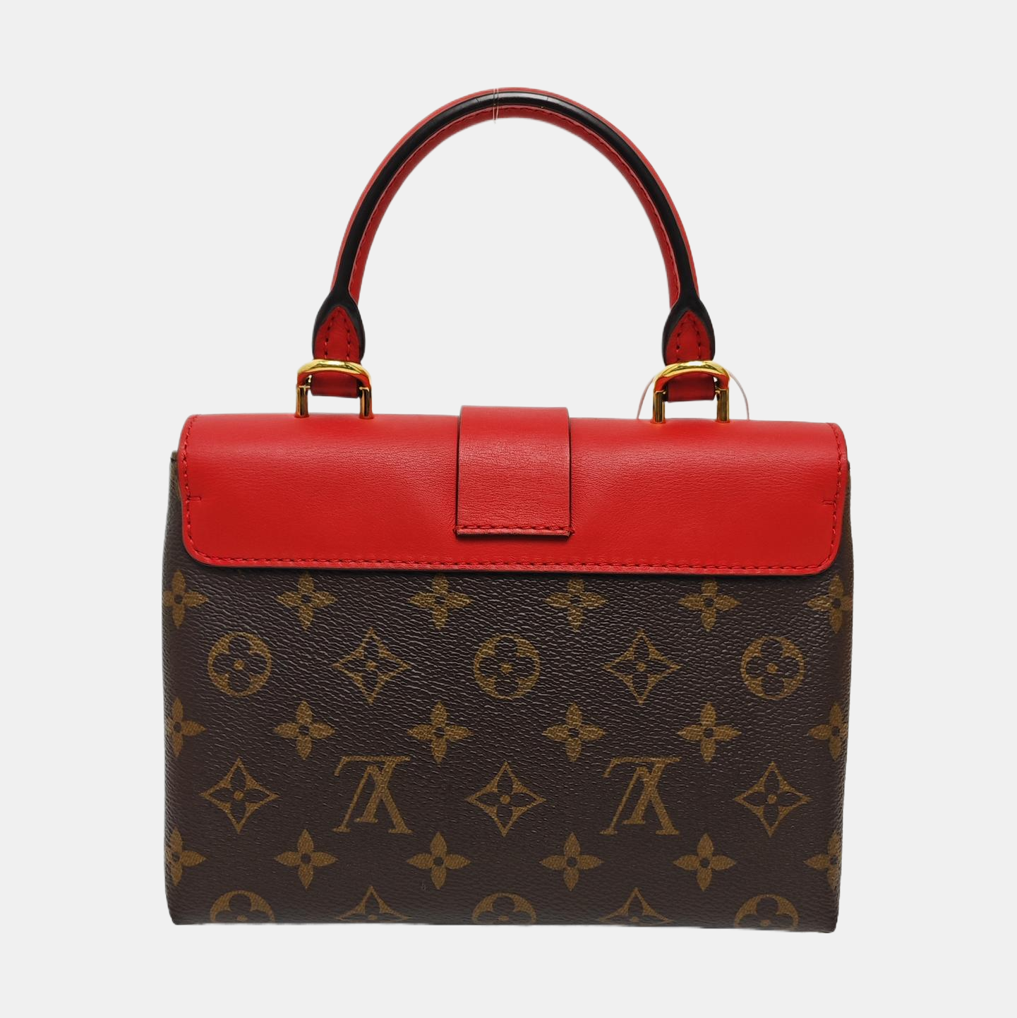 LOCKY BB Monogram Coated Canvas Red