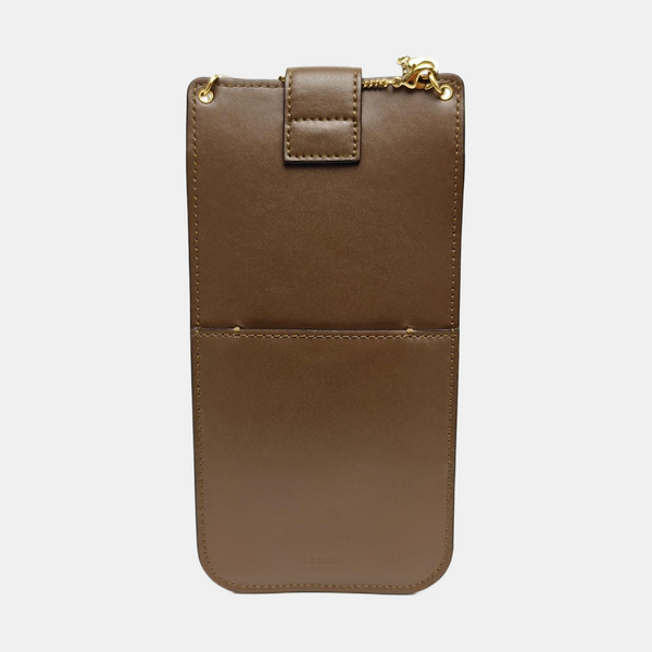 Calfskin Shoulder Bag Brown