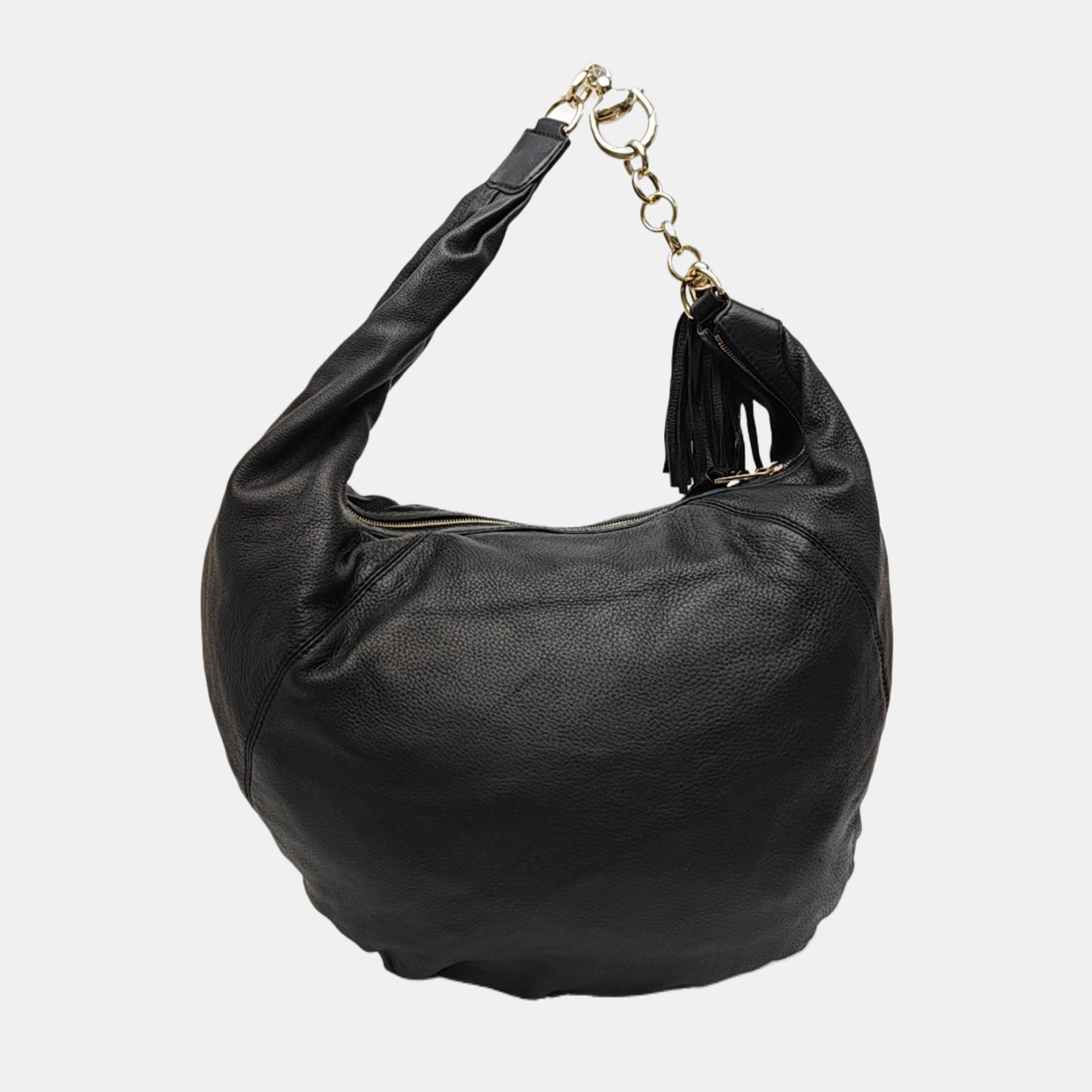 Calfskin Shoulder Bag Black