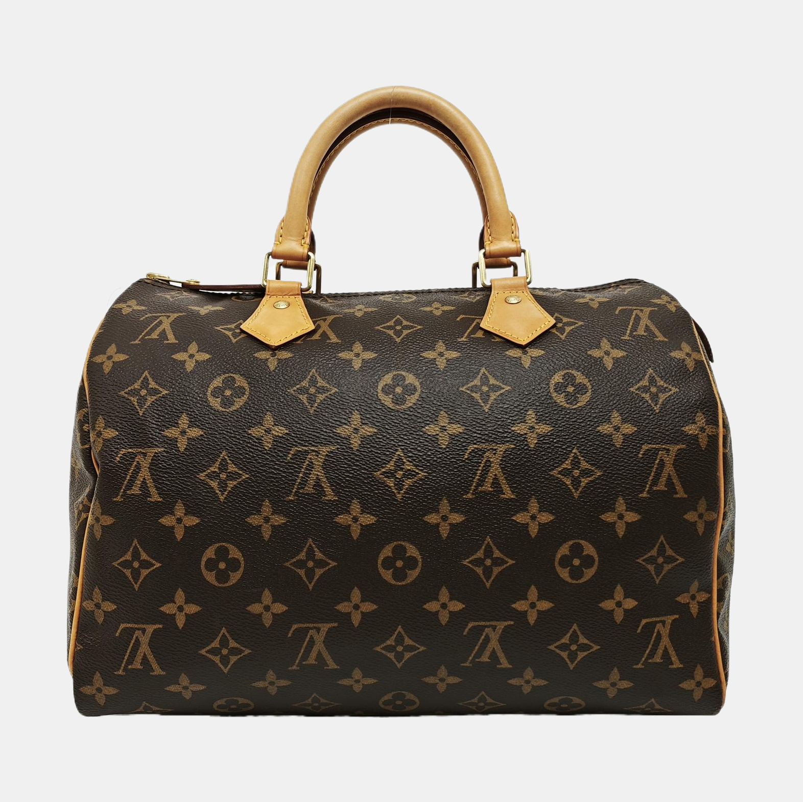 SPEEDY 30 Monogram Coated Canvas Brown