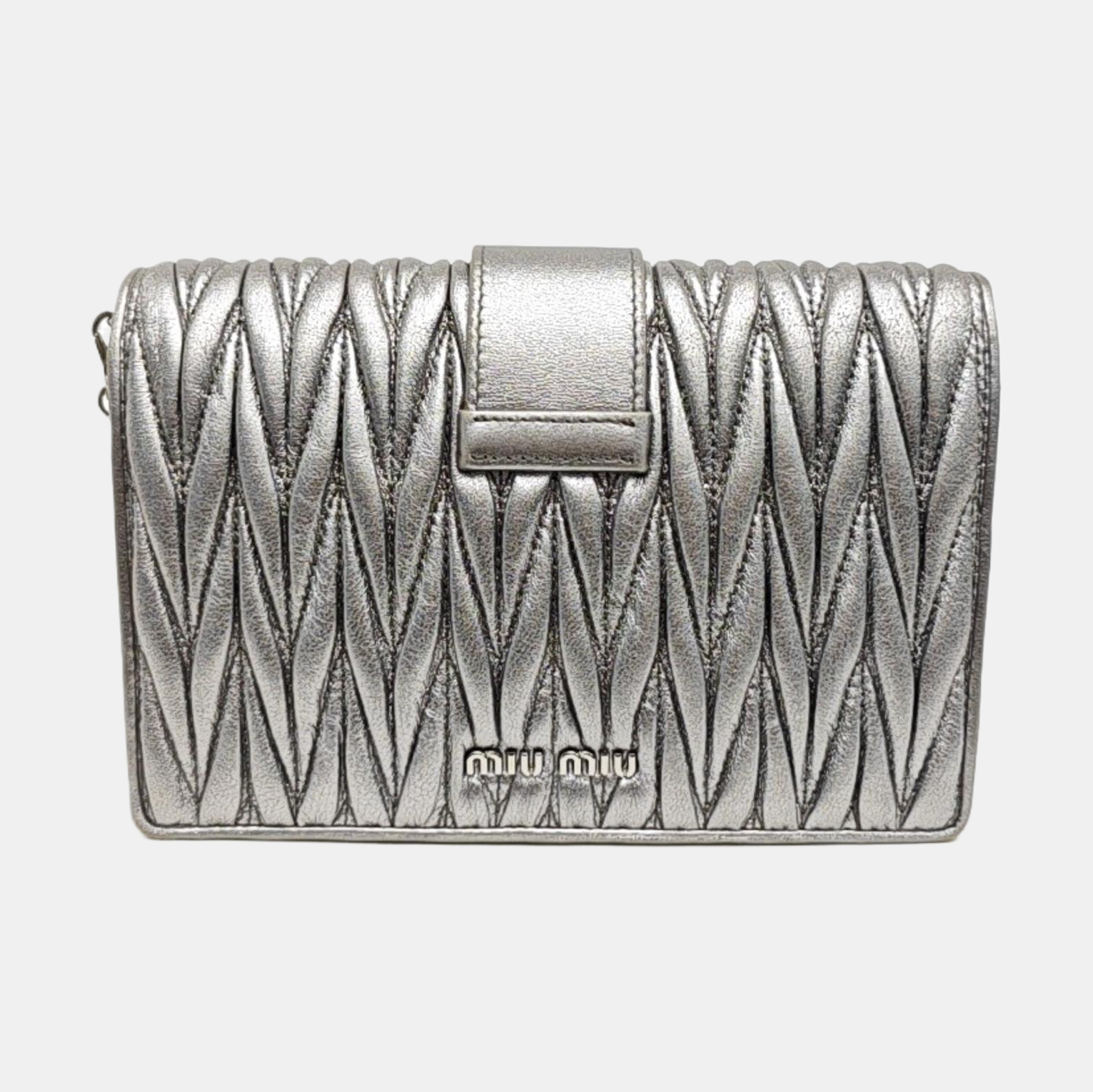 Matelassé Quilted Lambskin Silver