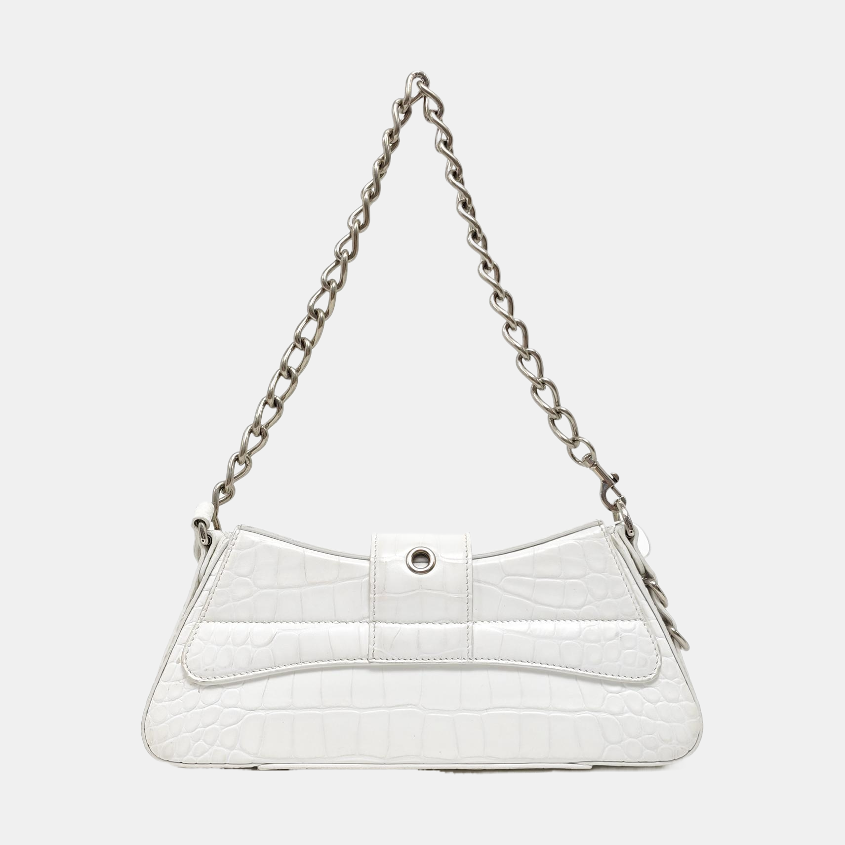 Calfskin Shoulder Bag White