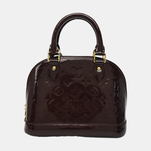 ALMA BB Monogram Patent Leather Red