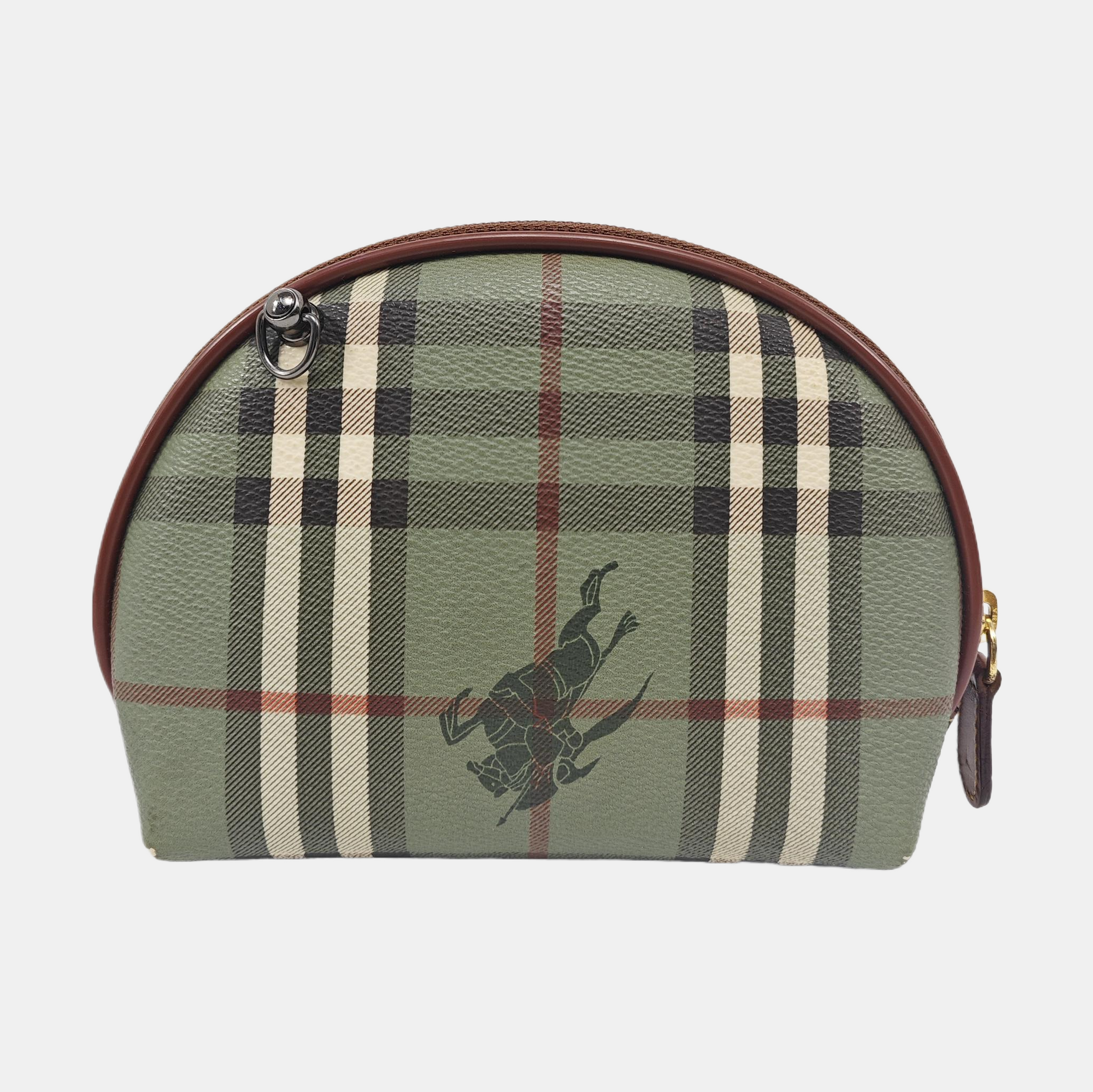 Coated Canvas Shoulder Bag Green