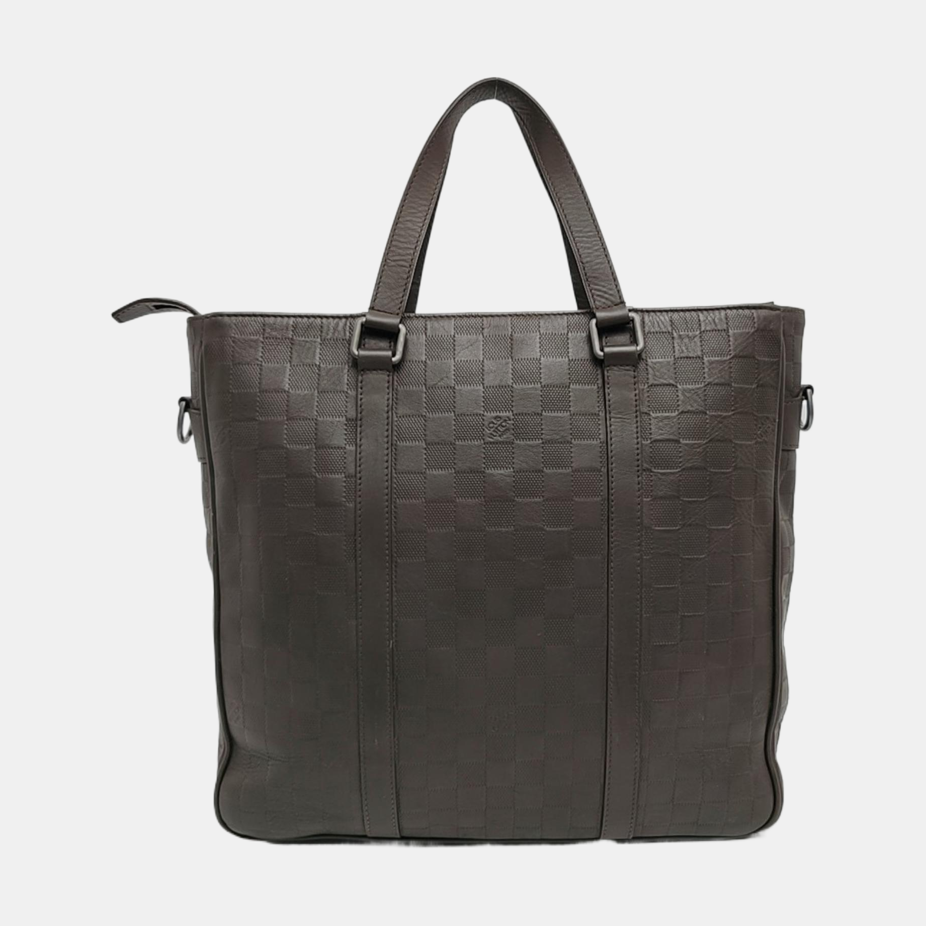 TADAO PM Damier Ebene Calfskin Brown