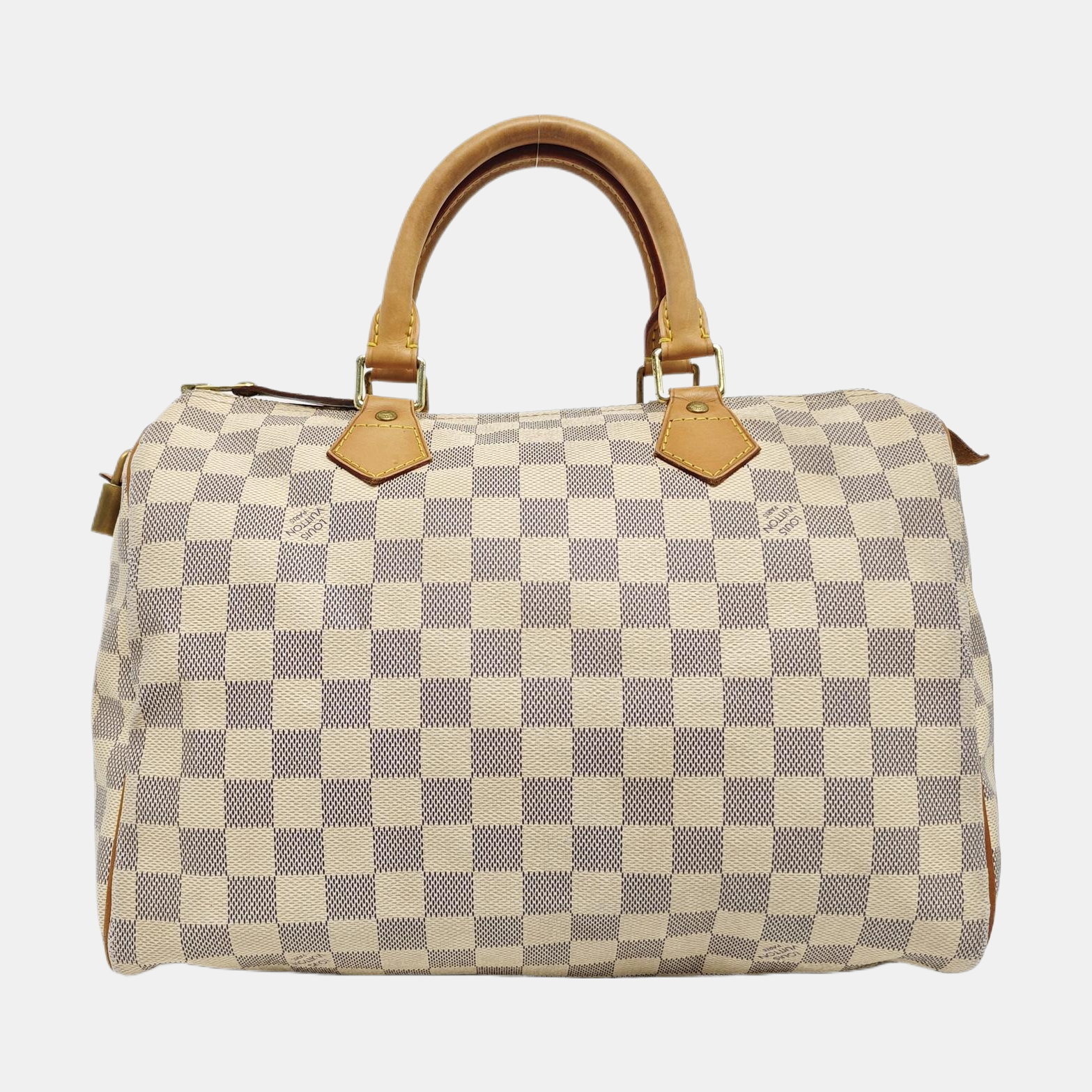 SPEEDY 30 Monogram Coated Canvas White
