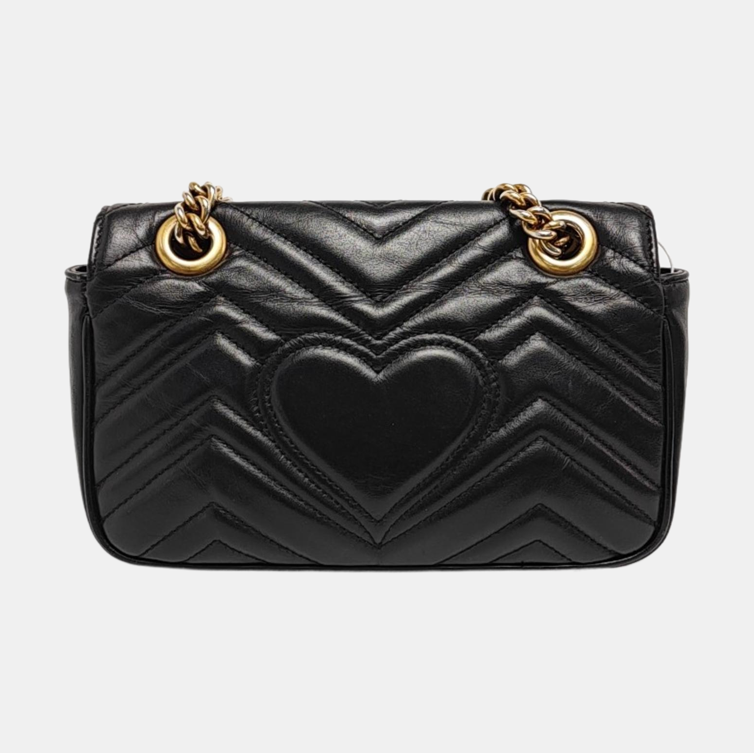 GG Marmont Small Quilted Calfskin Black