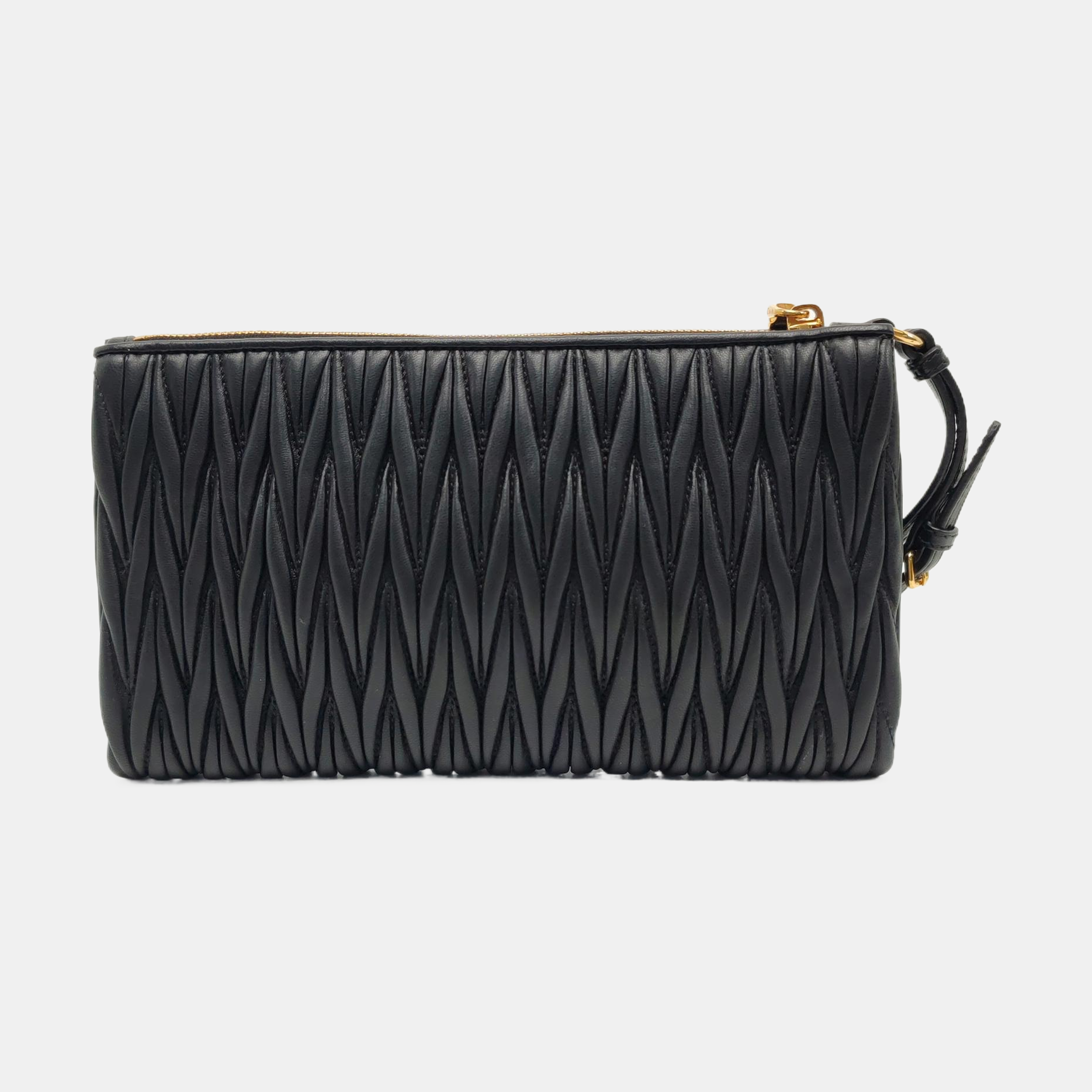 Matelassé Quilted Lambskin Black