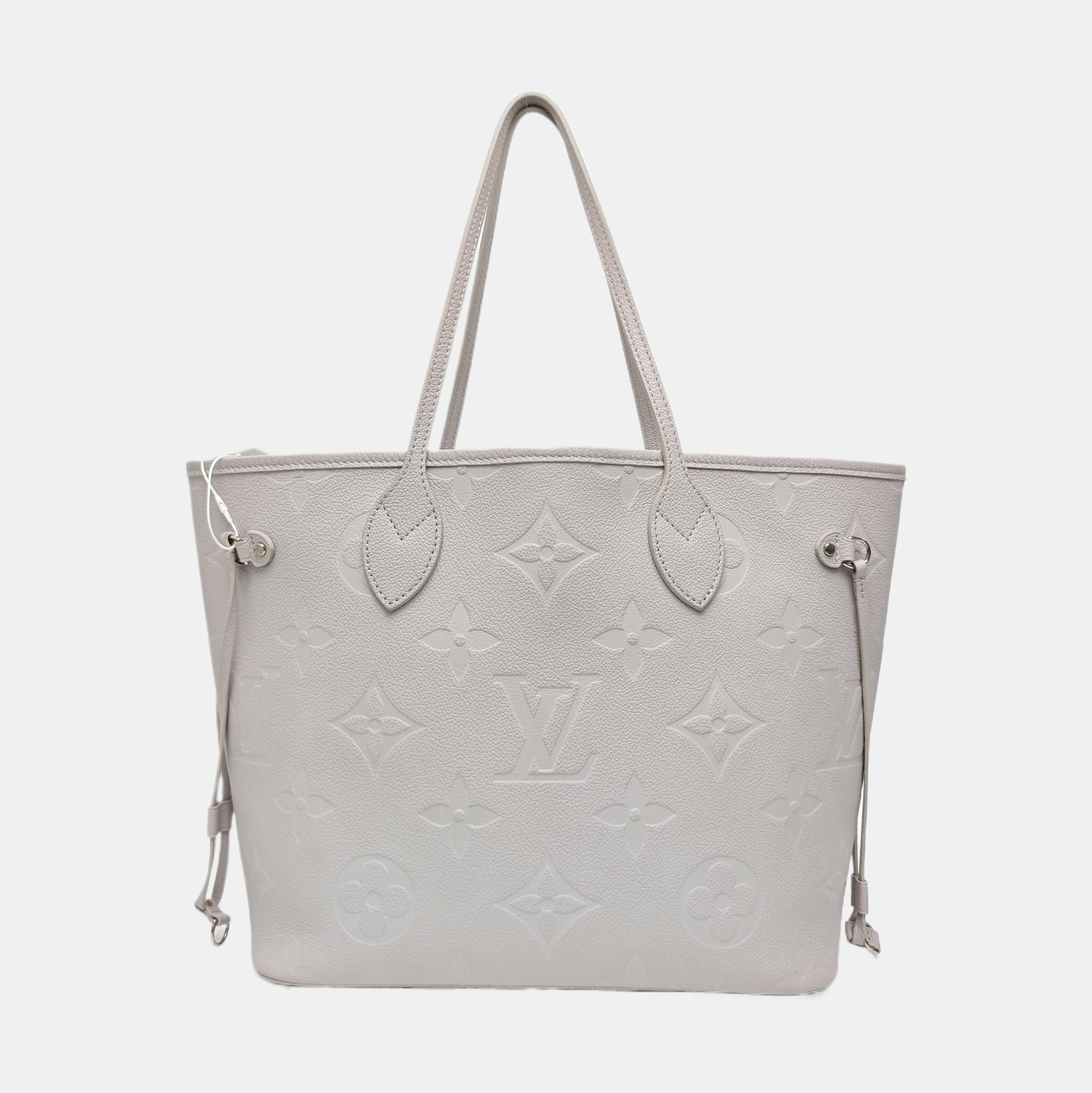 NEVERFULL MM Monogram Calfskin Gray