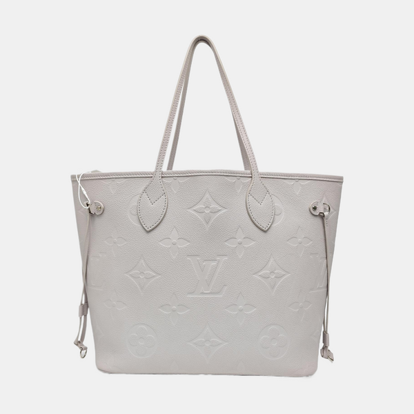 NEVERFULL MM Monogram Calfskin Gray
