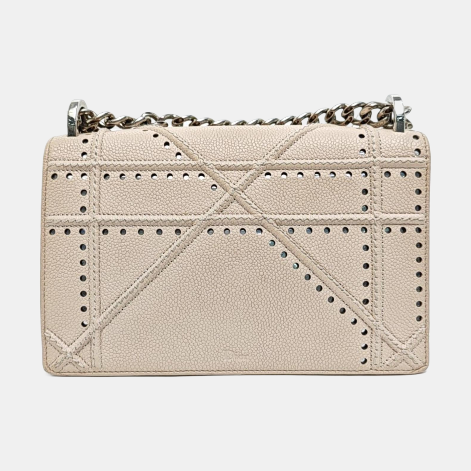 Cannage Calfskin Crossbody Bag Pink