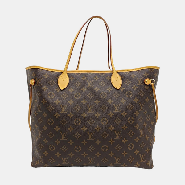 NEVERFULL GM Monogram Coated Canvas Brown