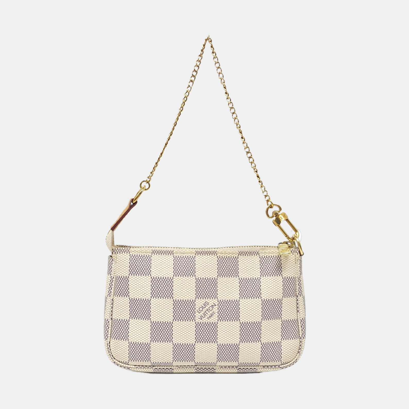 Authenticated pre-owned  ACCESSOIRES Mini Coated Canvas White - Top Handle Bag at Looply