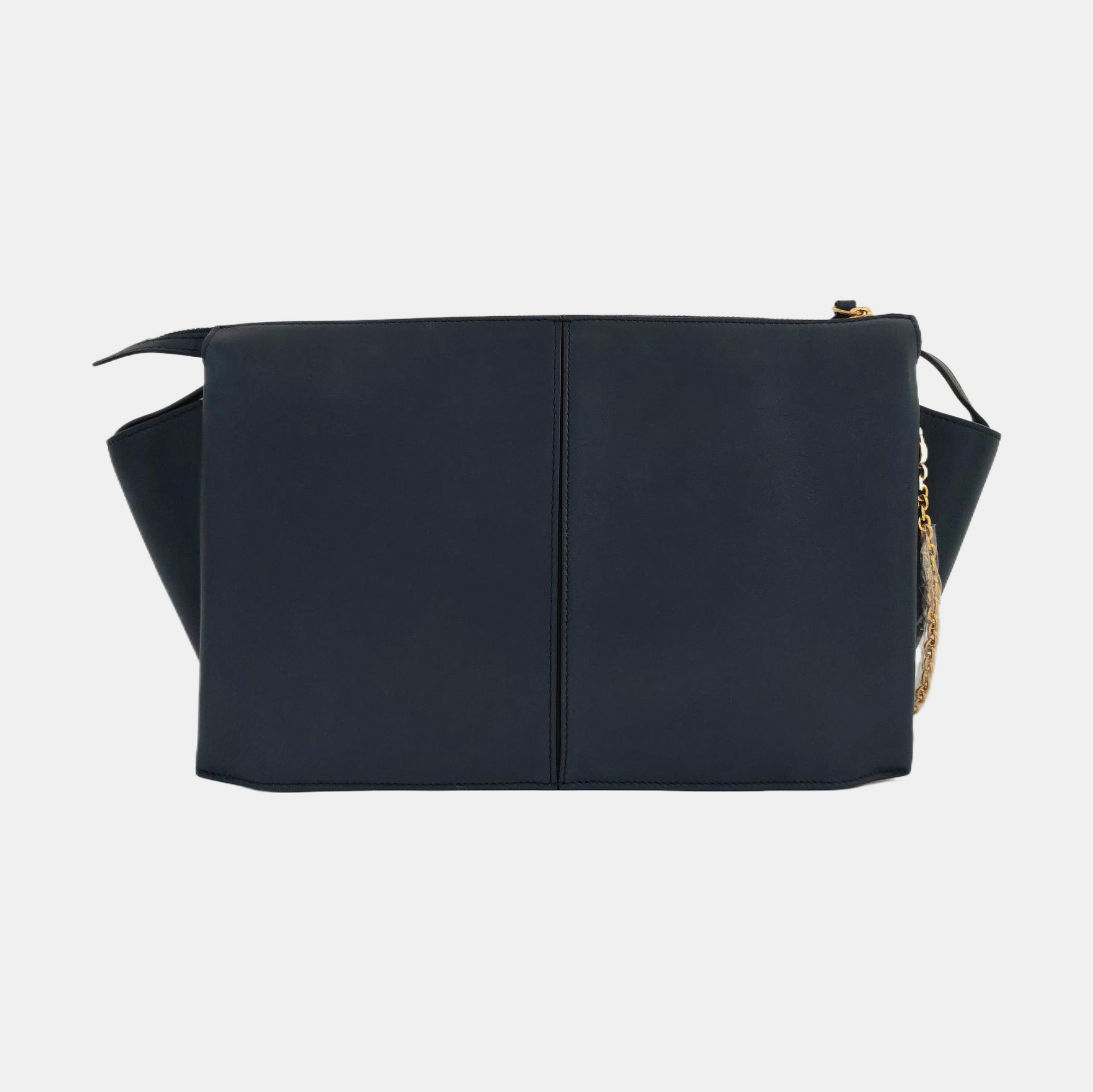 Authenticated pre-owned  TRI FOLD Calfskin Blue - Shoulder Bag at Looply