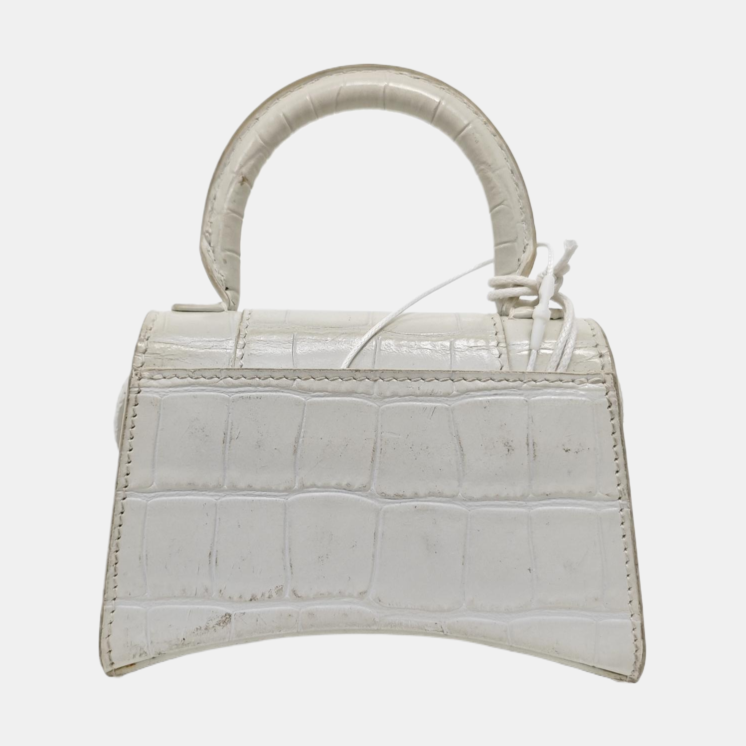 Hourglass Mini Calfskin White