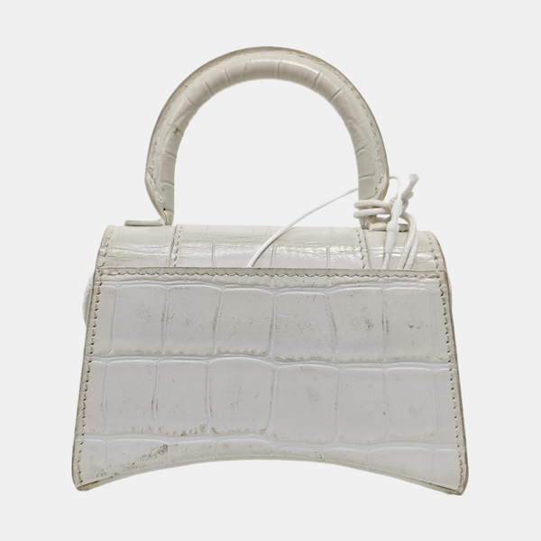 Hourglass Mini Calfskin White