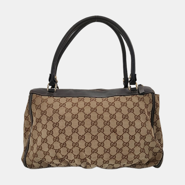 Abbey Monogram Canvas Beige
