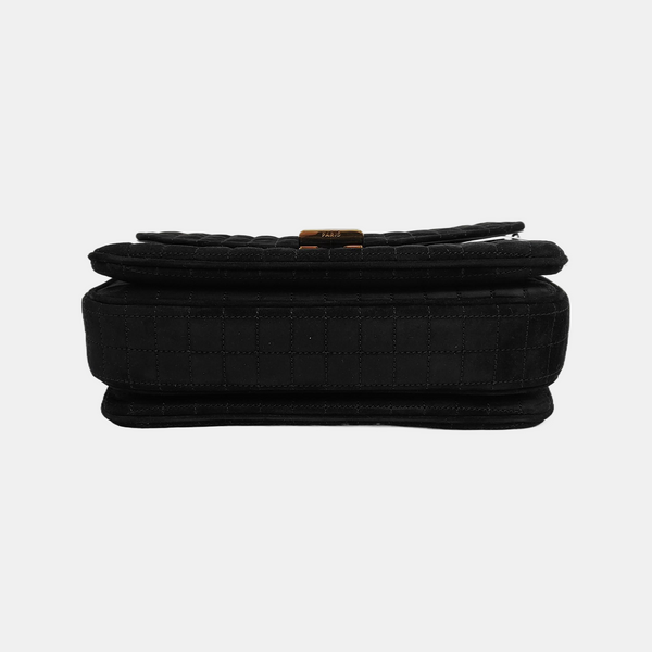 Authenticated pre-owned  C Suede Black - Shoulder Bag at Looply
