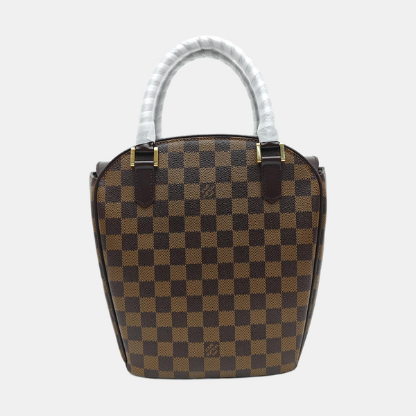 SARRIA SEAU Damier Ebene Coated Canvas Brown