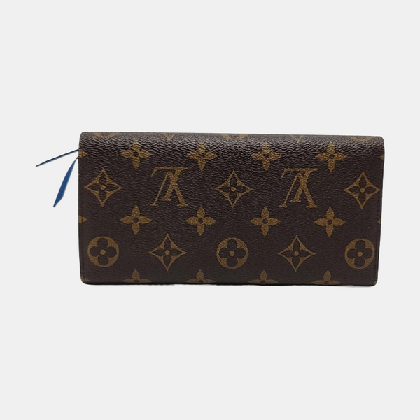 EMILIE Monogram Coated Canvas Brown Wallet