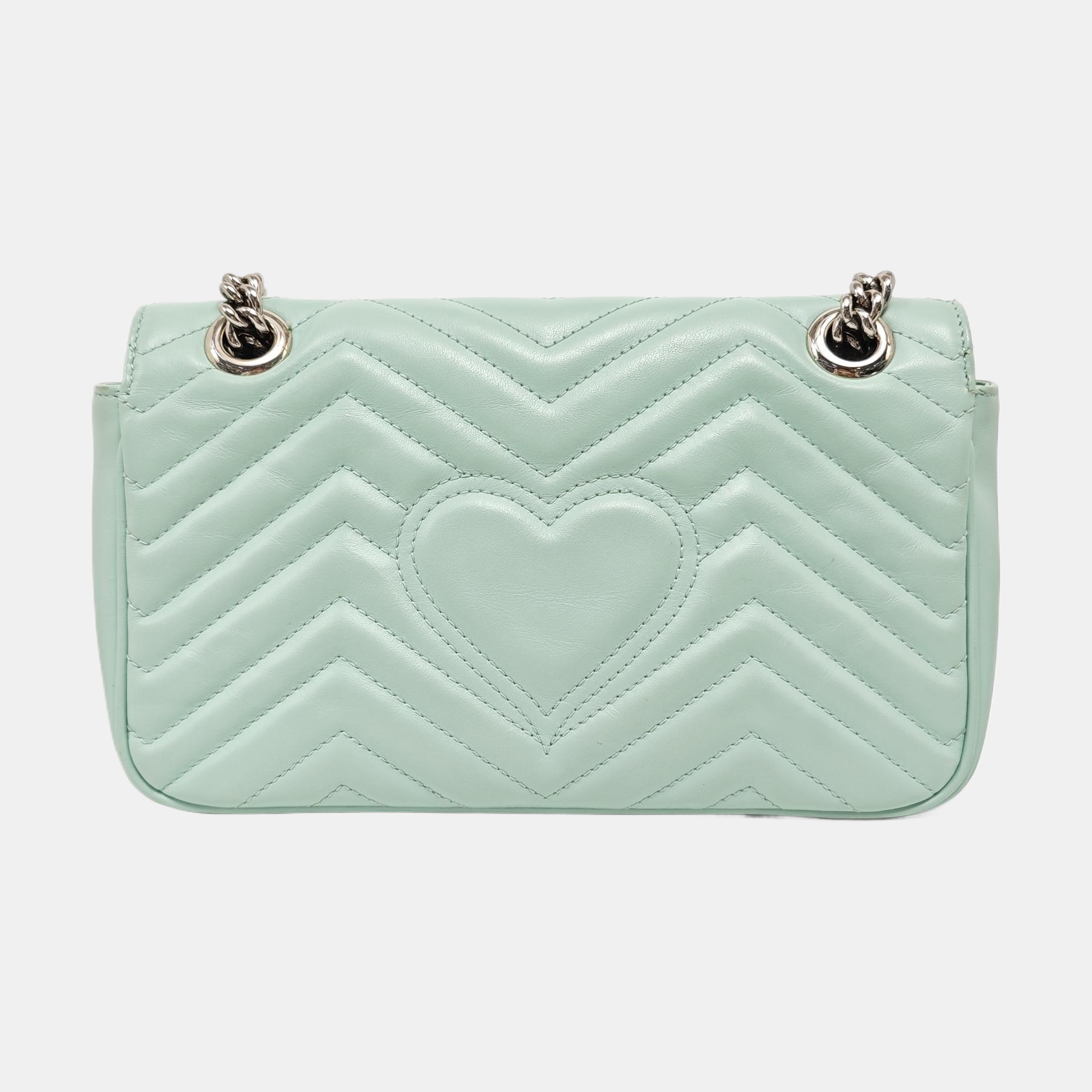 GG Marmont Medium Quilted Calfskin Green