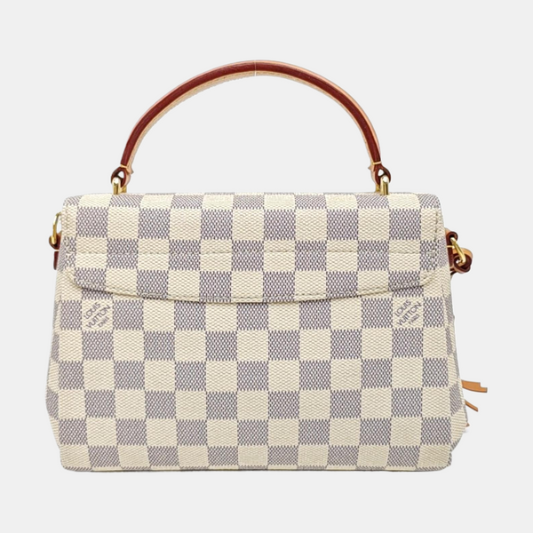 CROISETTE Damier Azur Coated Canvas White