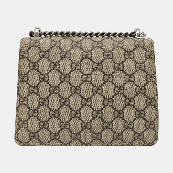 Dionysus Mini Monogram Coated Canvas Beige
