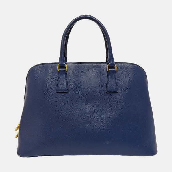 Authenticated pre-owned  Promenade Calfskin Blue - Top Handle Bag at Looply