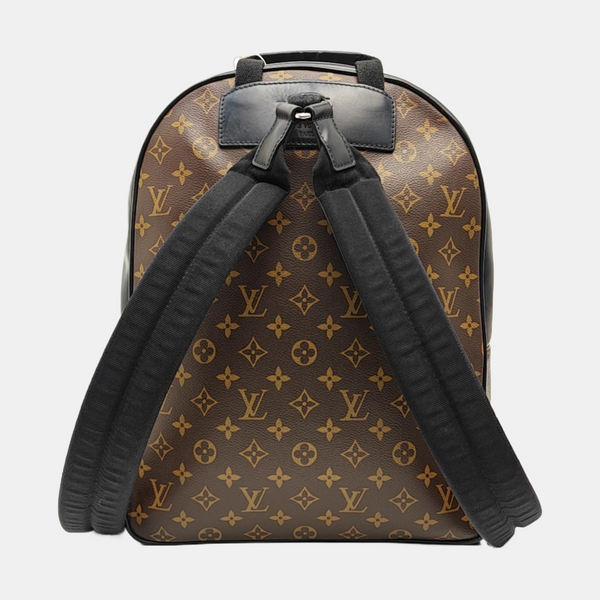 JOSH Monogram Coated Canvas Brown