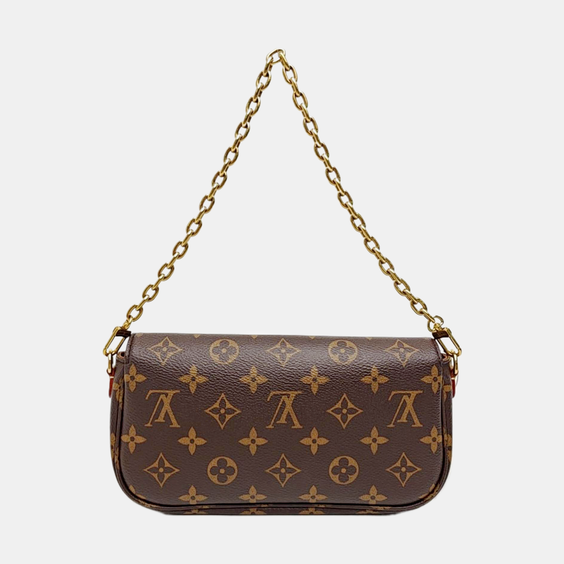 IVY Monogram Coated Canvas Brown