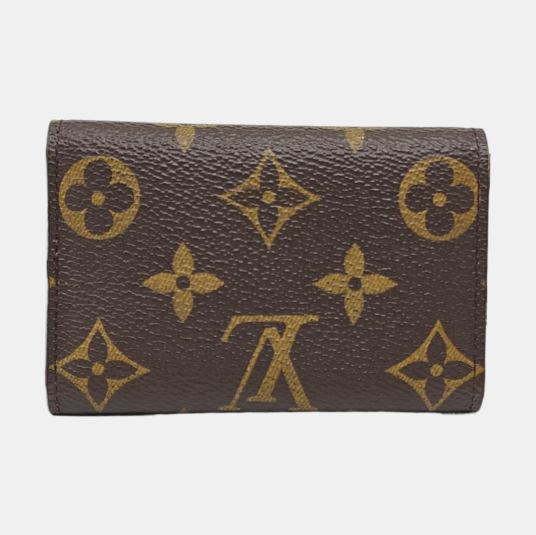 Monogram Coated Canvas Key Pouch Brown