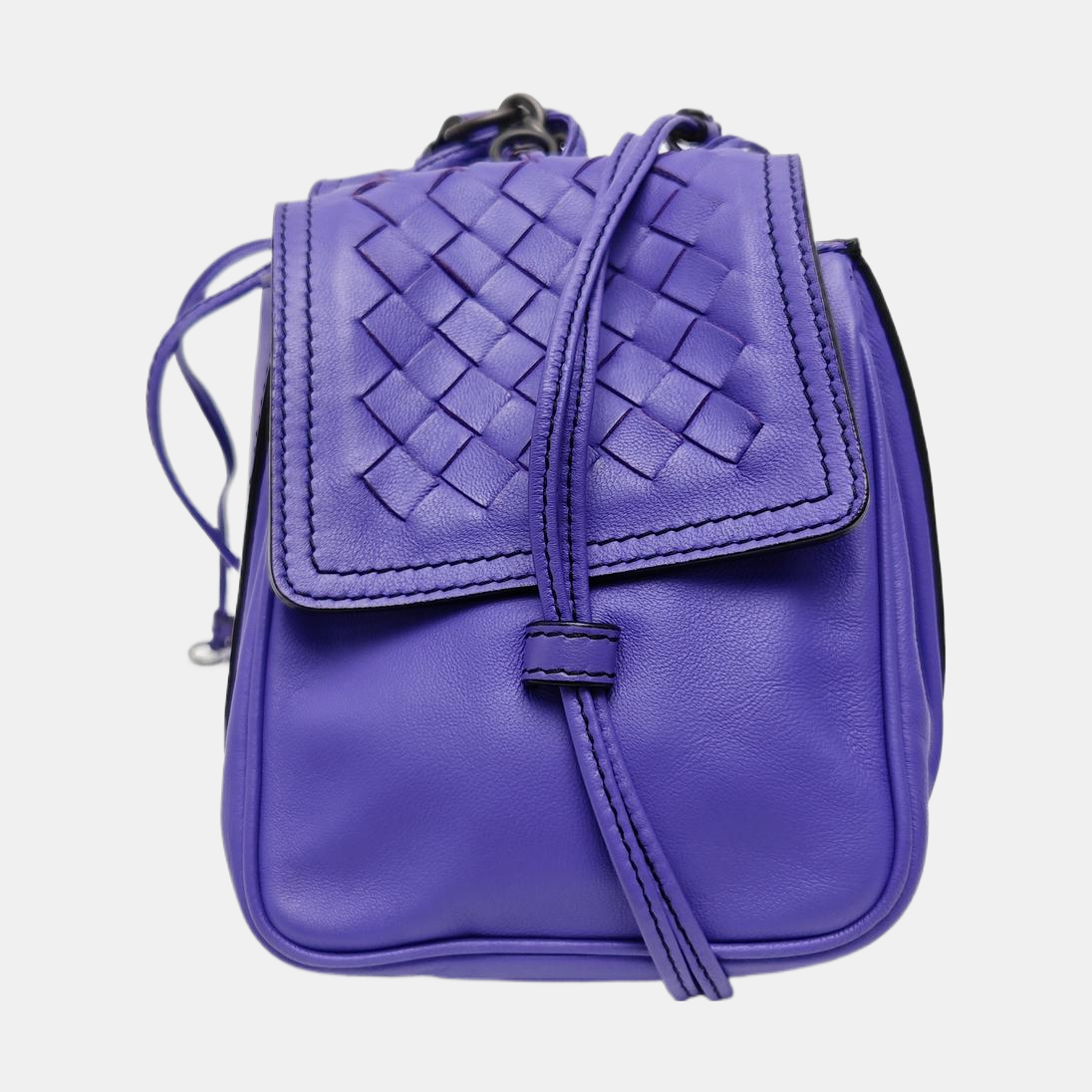 Calfskin Shoulder Bag Purple