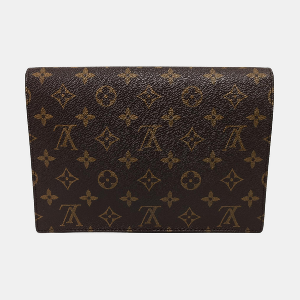 POCHETTE RABAT Monogram Coated Canvas Brown