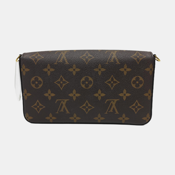 SARAH Monogram Coated Canvas Brown