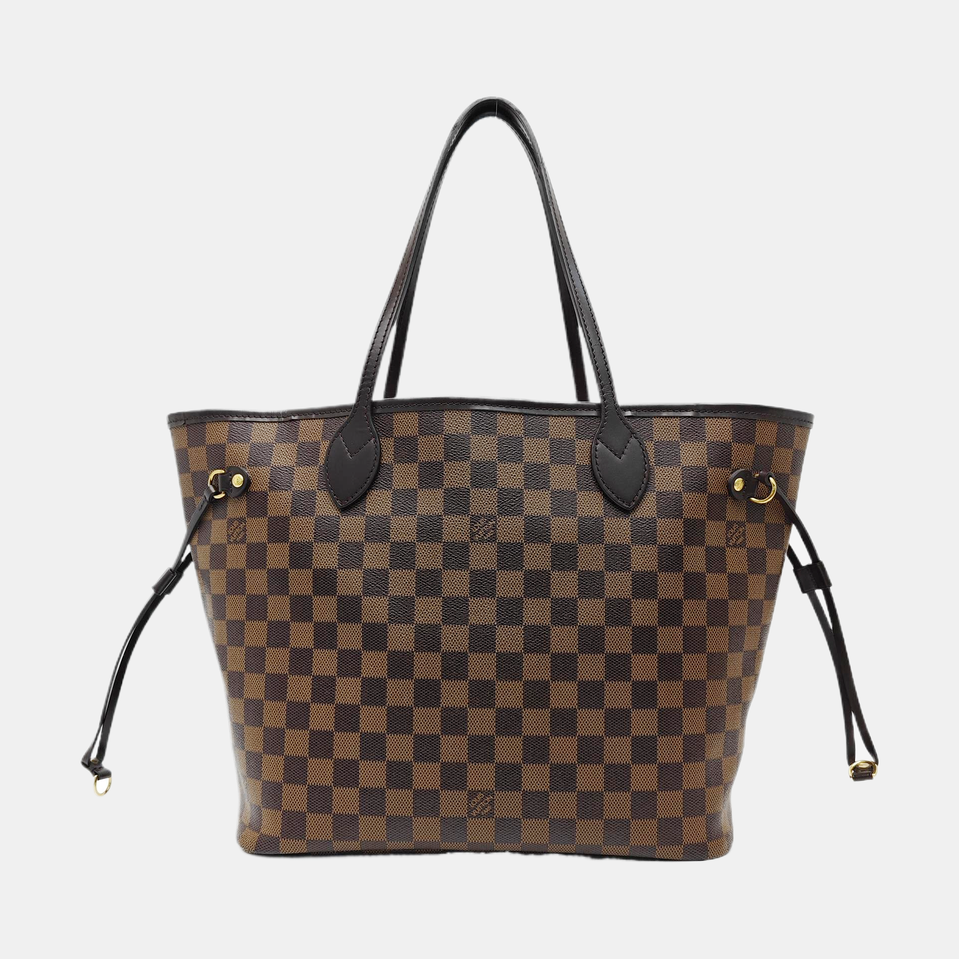 NEVERFULL MM Damier Ebene Coated Canvas Brown