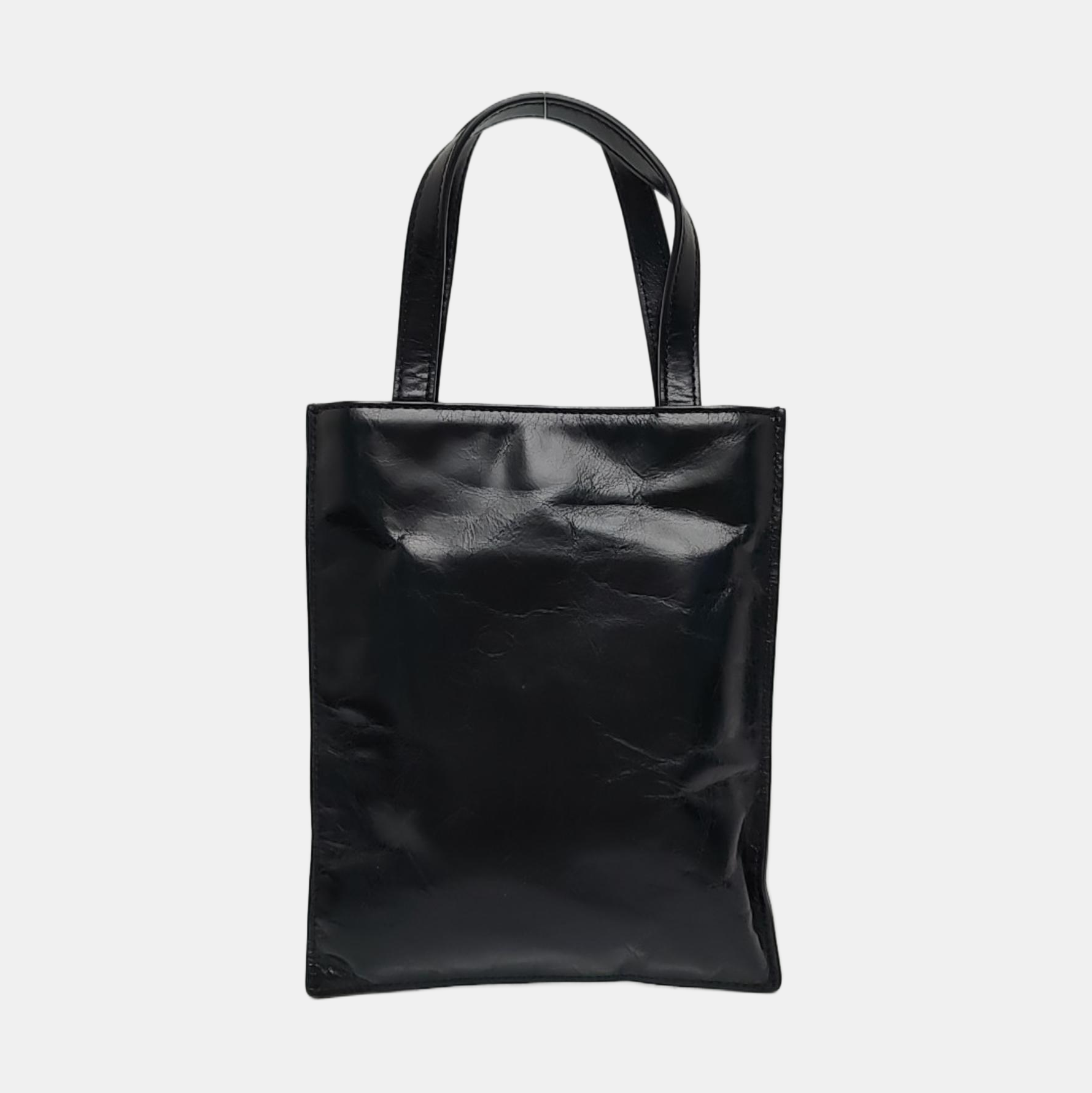 Calfskin Shoulder Bag Small Black