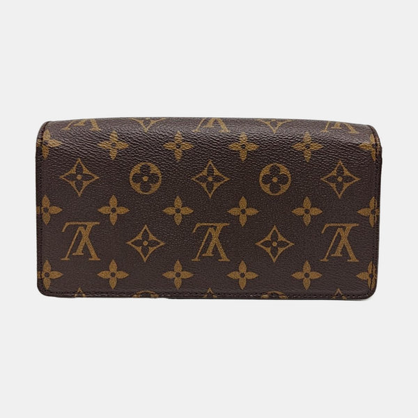 Lily Monogram Coated Canvas Brown