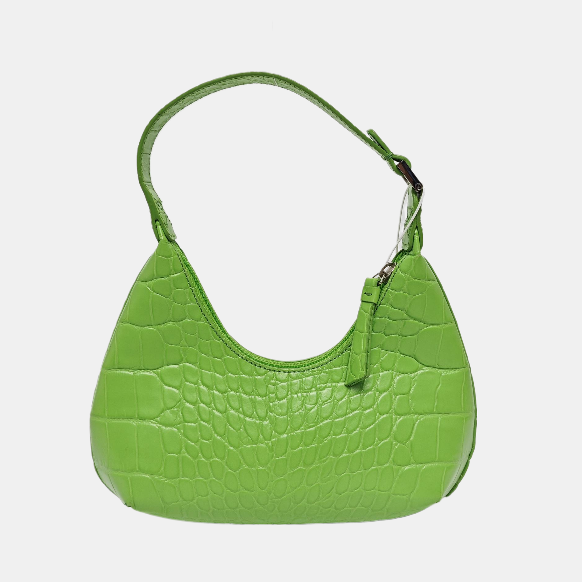 Leather Top Handle Bag Green