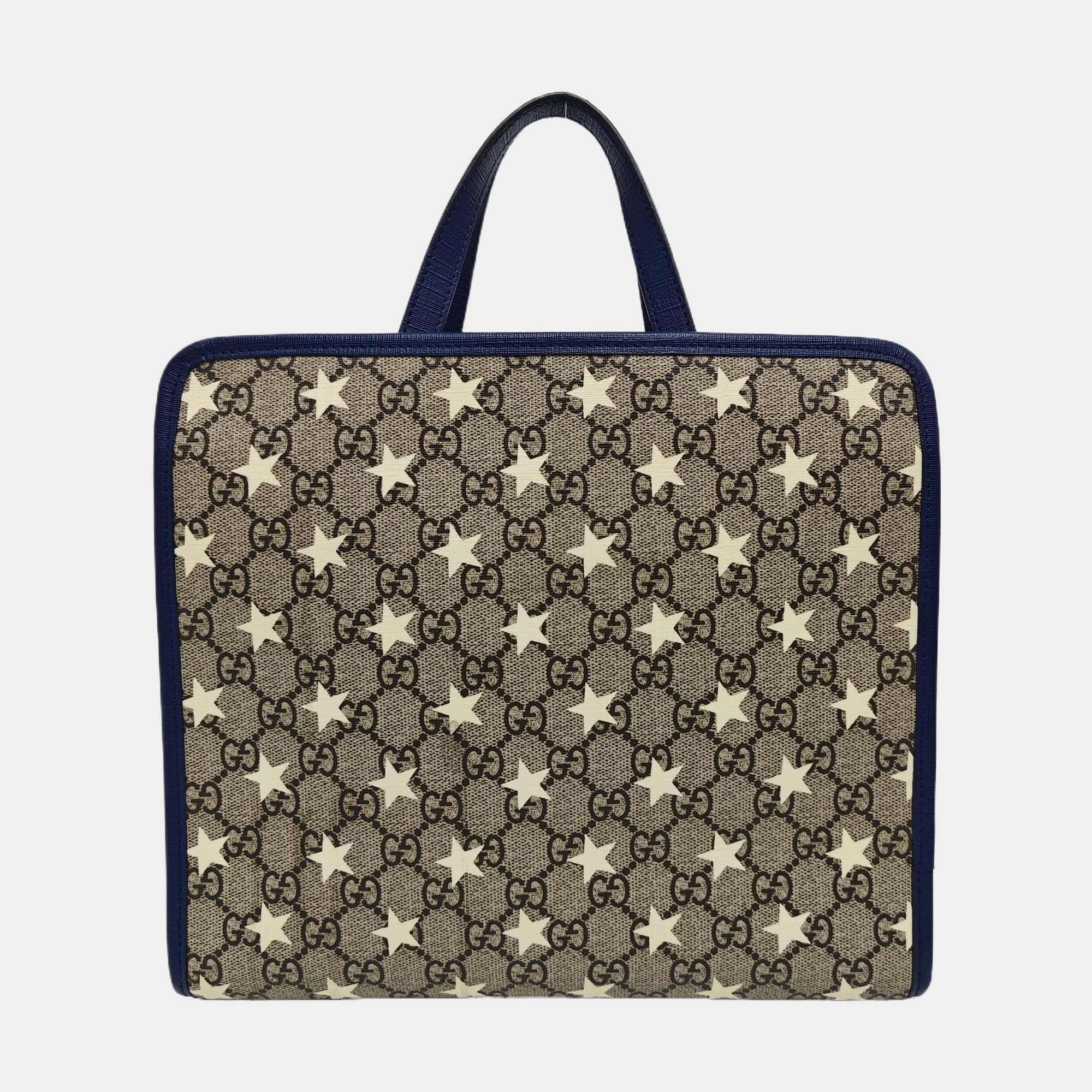Children’s GG Bucket Monogram Coated Canvas Beige