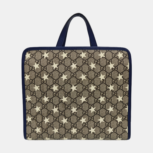 Children’s GG Bucket Monogram Coated Canvas Beige
