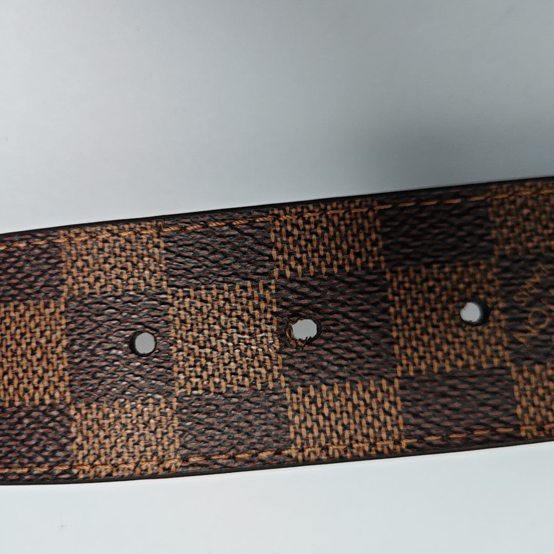 Coated Canvas Belt Brown