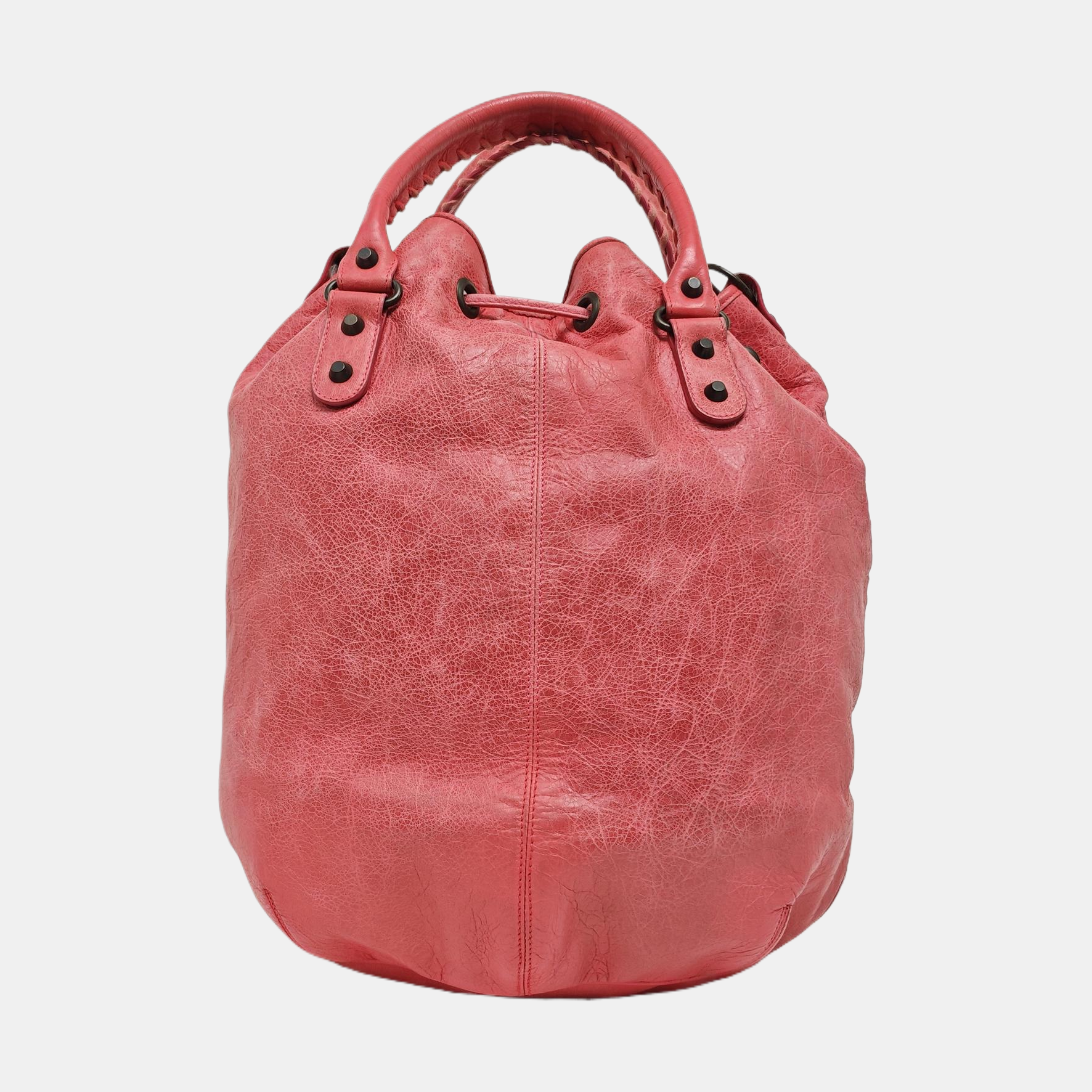 Pompon Bag Calfskin Pink
